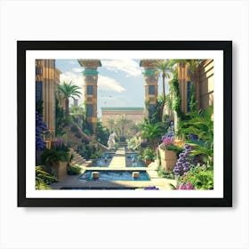 Egyptian Garden 4 Art Print