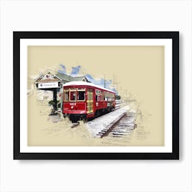 New Orleans tram. Art Print