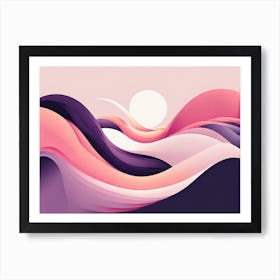 Abstract minimalistic vector art 8 Art Print