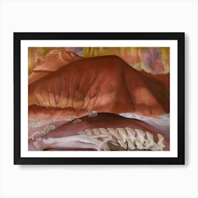 Georgia O'Keeffe - Red Hills and Bones Art Print