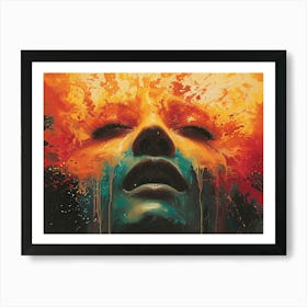 Splatter Painting Art Print