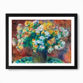 Chrysanthemums, Pierre Auguste Renoir Art Print