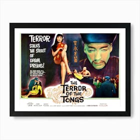 Terror Of The Tongs, Thriller, Movie Poster Art Print