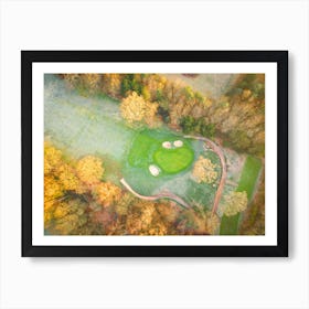 Golf Course In Autumn Art Print