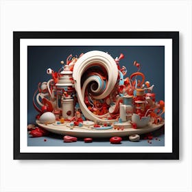 3d Art 2 Art Print