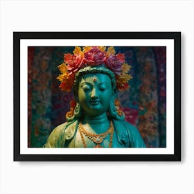 Buddha statue 3 Art Print