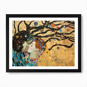 Contemporary Artwork Inspired By Gustav Klimt 3 Art Print