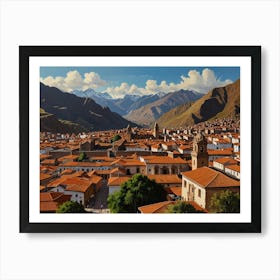 Peru City Art Art Print