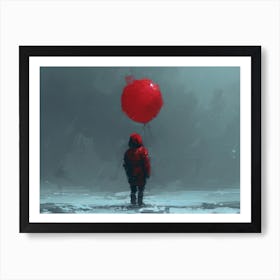 Red Balloon Art Print