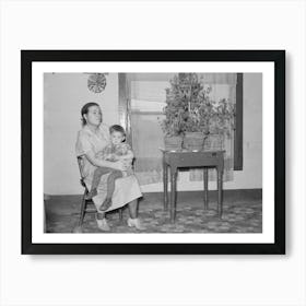 Mother And Child In Home Near Williston, North Dakota By Russell Lee Art Print