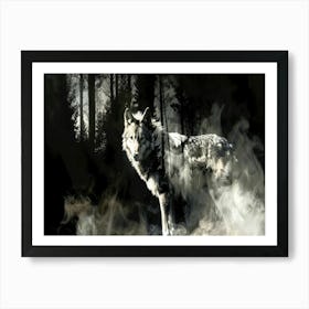 Wolf Spirit Animal - White Wolf Art Print