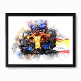 Stoffel Vandoorne 2018, Formula 1 Art Print