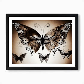 Butterfly Painting 64 Art Print