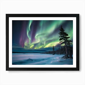 Aurora Borealis Paintings Art Print 6 Art Print