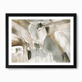 Abstraction in Brown Art Print