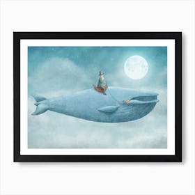 Whale Rider Art Print
