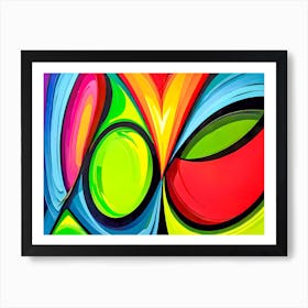 Abstract Vibrant Love Painting Art Print