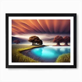 Landscape Painting 34 Art Print