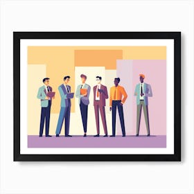 Group Of Business People 1 Art Print