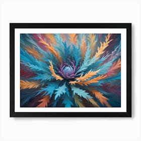 Abstract Flower 2 Art Print