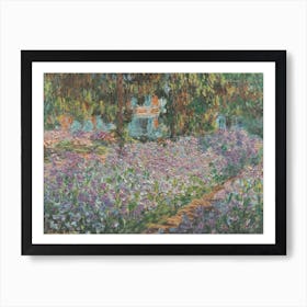 The Artists Garden At Giverny, 1900 By Claude Monet Art Print
