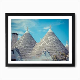 Close Up Of A Conical Roofs Of A Trulli Houses 1 Art Print