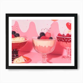 Valentine'S Day Desserts Art Print