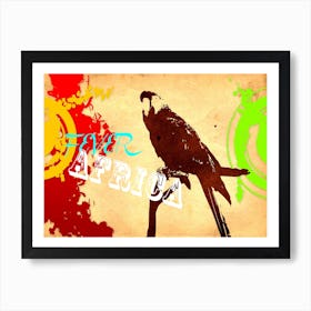 Parrot Art Illustration In Painting Digital Style 04 Art Print