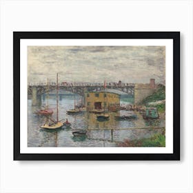 Bridge At Argenteuil On A Gray Day (1876), Claude Monet Art Print