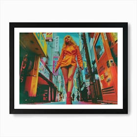 Japan Town, pop art Art Print