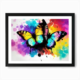 Colorful Butterflies 158 Art Print