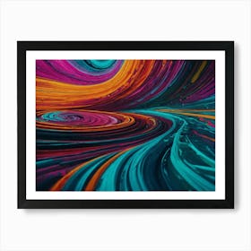 Abstract Swirls Art Print