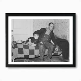 Carl Thorson And His Youngest Son, Former Farmer, Now Living In Crosby, North Dakota By Russell Lee Art Print