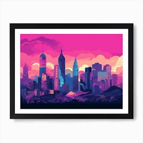 Kuala Lumpur Skyline Art Print