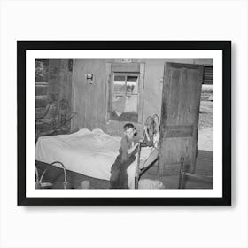 Interior Of Home Of Agricultural Day Laborer North Of Sallisaw, Oklahoma, Sequoyah County By Russell Lee Art Print