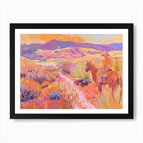 Cowboy Painting Death Valley California 3 Art Print