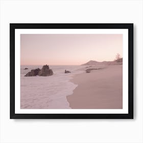 Rosegold Beach in Art Print