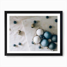Blue Eggs And Blueberries 5 Art Print