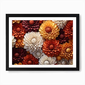 Dahlias 13 Art Print