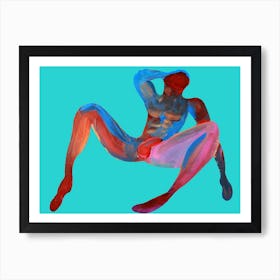 Shameless Sinner - adult mature explicit homoerotic gay art male nude man full frontal nude body bedroom Art Print