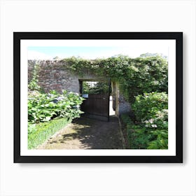 Entrance Gate To The Brick Walled Garden  Art Print