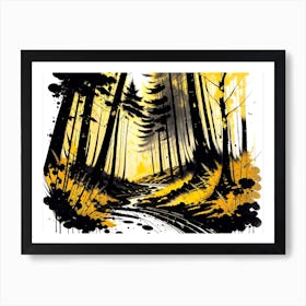 Forest Path 3 Art Print