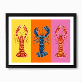 Lobster Langoustines Love Art Print