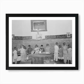 Arithmetic Class, Grade School, San Augustine, Texas By Russell Lee Art Print