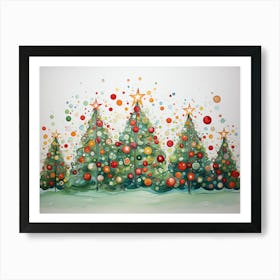 Christmas Trees Art Print