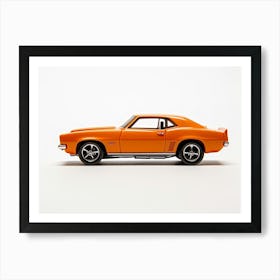 Toy Car 69 Camaro Orange Art Print