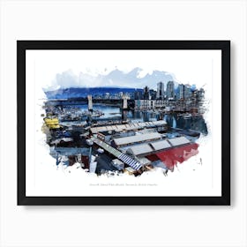 Granville Island Public Market, Vancouver, British Columbia Art Print