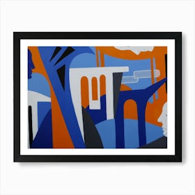 Blue City Art Print