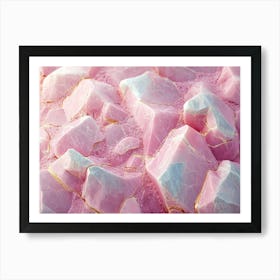 The Texture Of Light Pink Marble 5 Art Print