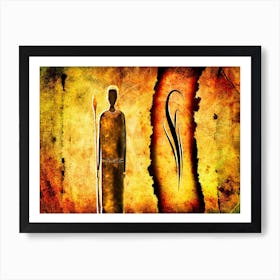 Tribal African Art Illustration In Painting Style 187 Art Print